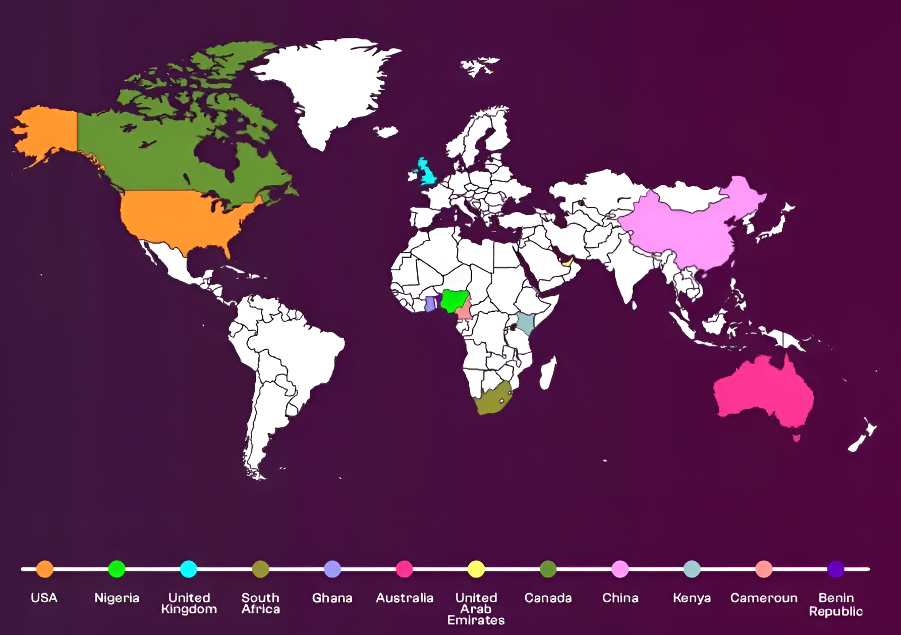VCAP Global Reach Map